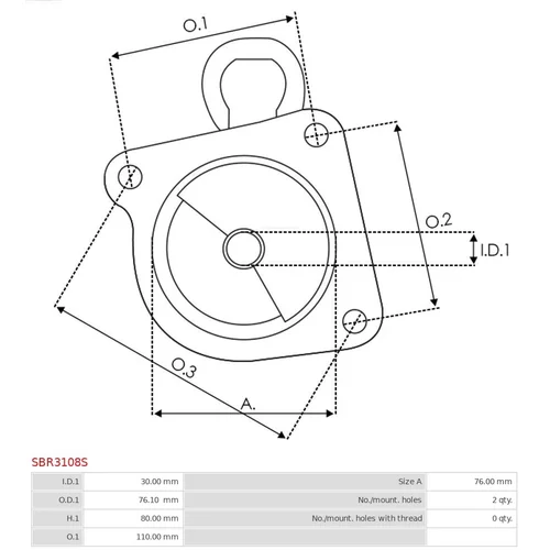 Veko sýtiča karburátora SBR3108S /AS-PL/ - obr. 2