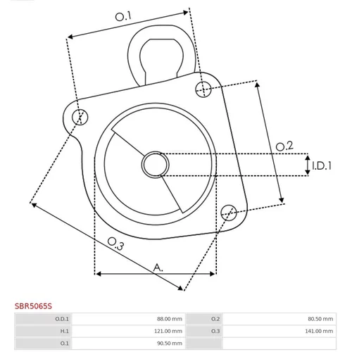 Veko sýtiča karburátora SBR5065S /AS-PL/ - obr. 2