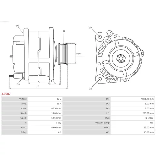 Alternátor AS-PL A9007 - obr. 4