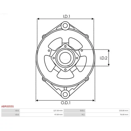 Ochranná krytka alternátora ABR0055S /AS-PL/ - obr. 2