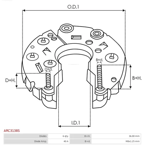 Ochranná krytka alternátora AS-PL ARC3138S - obr. 2