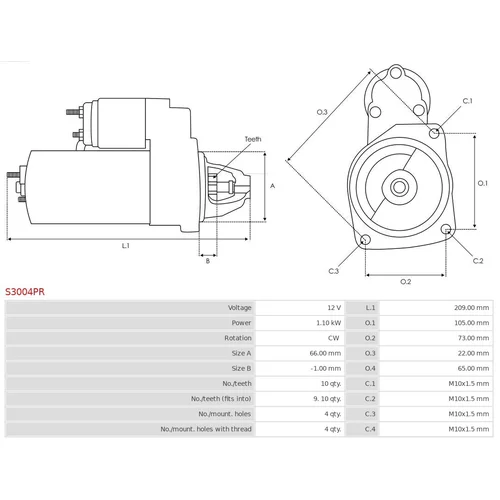 Štartér S3004PR /AS-PL/ - obr. 4