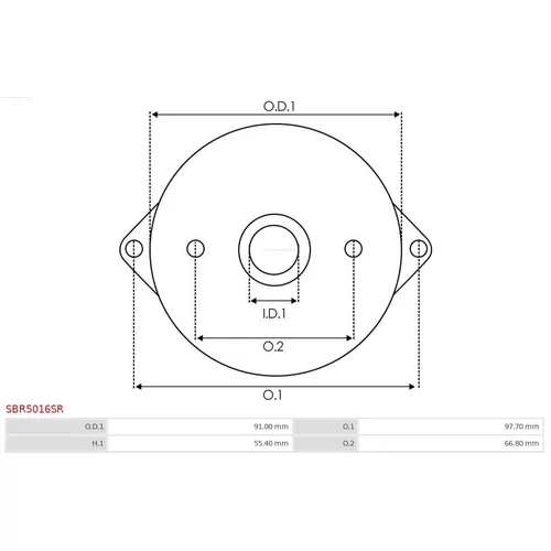 Veko sýtiča karburátora AS-PL SBR5016SR - obr. 2