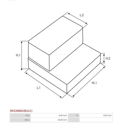 Opravná sada pre štartér SRS3086S(BULK) /AS-PL/ - obr. 2