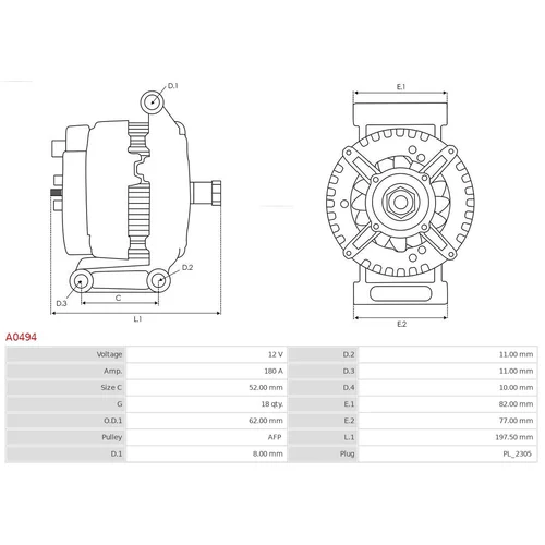 Alternátor AS-PL A0494 - obr. 4