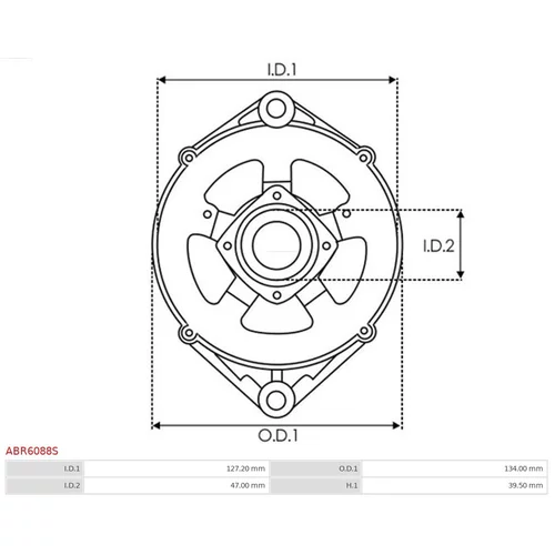 Ochranná krytka alternátora ABR6088S /AS-PL/ - obr. 2