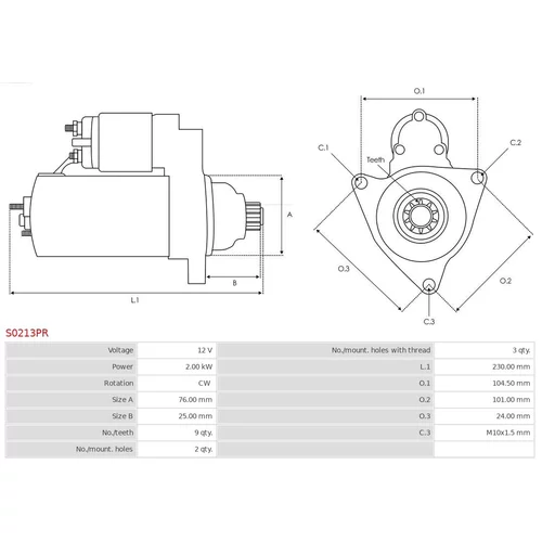 Štartér AS-PL S0213PR - obr. 4