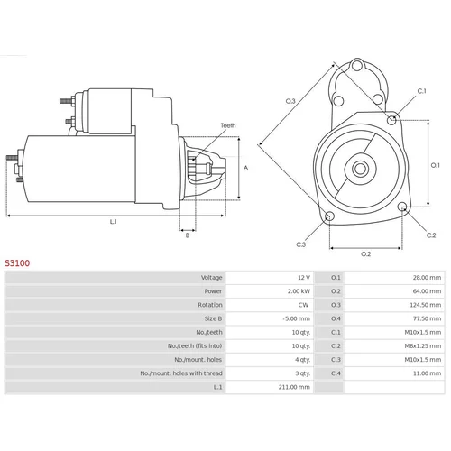 Štartér AS-PL S3100 - obr. 4