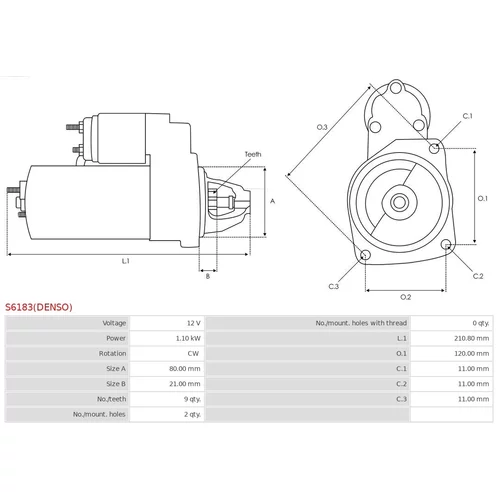 Štartér AS-PL S6183(DENSO) - obr. 4