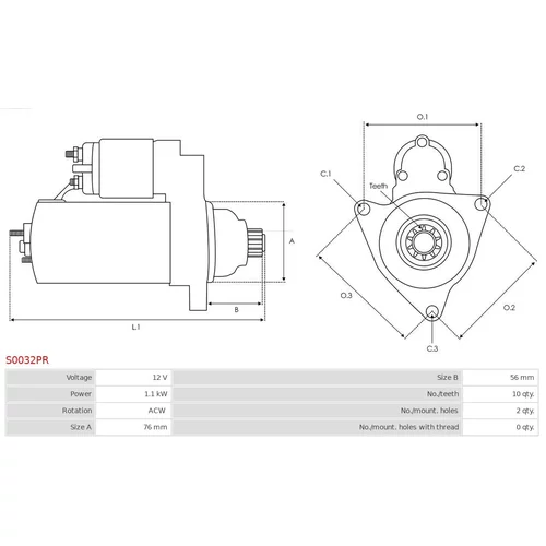 Štartér AS-PL S0032PR - obr. 4