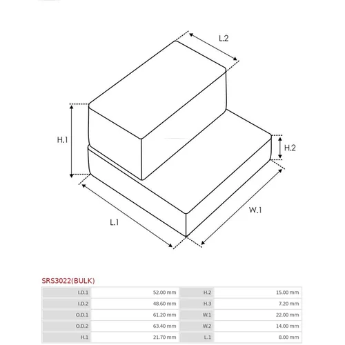 Opravná sada pre štartér AS-PL SRS3022(BULK) - obr. 1