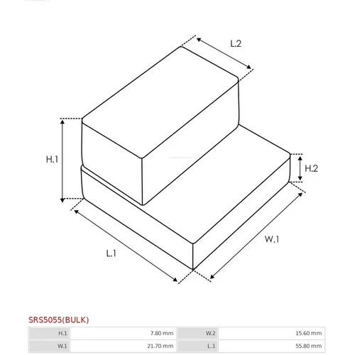 Opravná sada pre štartér SRS5055(BULK) /AS-PL/ - obr. 1