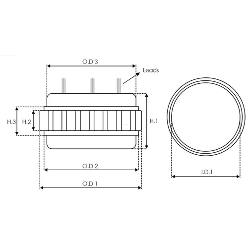 Stator, generátor AS-PL AS3060PR