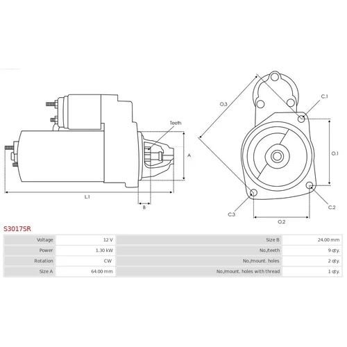 Štartér AS-PL S3017SR - obr. 4