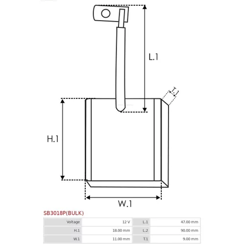 Uhlíkový zberač štartéra AS-PL SB3018P(BULK) - obr. 1