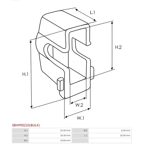 Opravná sada pre štartér AS-PL SBHP0022S(BULK) - obr. 1