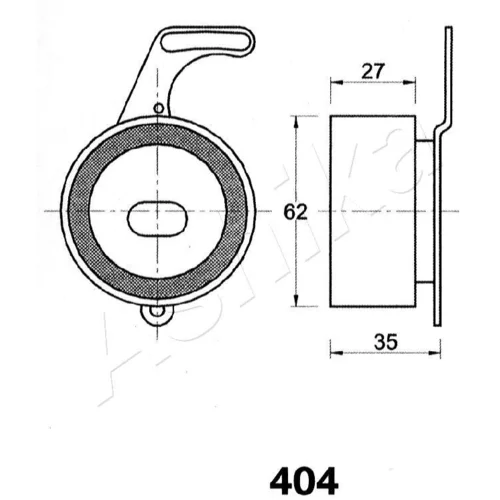 Napinák ozubeného remeňa ASHIKA 45-04-404 - obr. 1