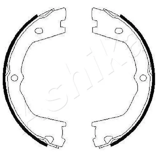 Sada brzd. čeľustí parkov. brzdy ASHIKA 55-00-0232