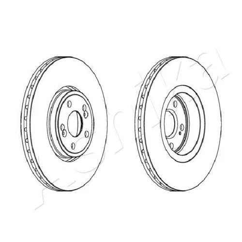 Brzdový kotúč ASHIKA 60-00-0704