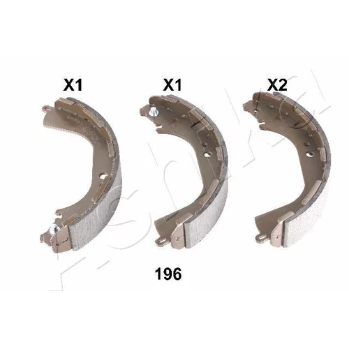 Sada brzdových čeľustí ASHIKA 55-01-196