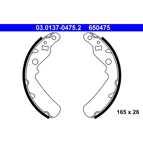 Sada brzdových čeľustí ATE 03.0137-0475.2