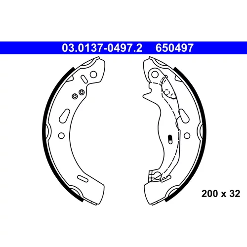 Sada brzdových čeľustí ATE 03.0137-0497.2