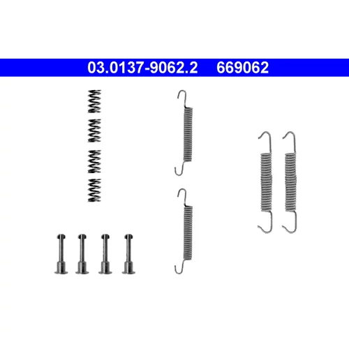 Sada príslušenstva čeľustí parkovacej brzdy ATE 03.0137-9062.2
