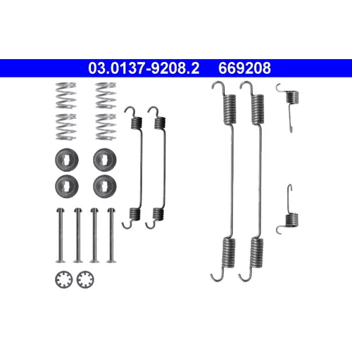 Sada príslušenstva brzdovej čeľuste ATE 03.0137-9208.2