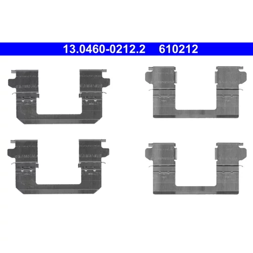 Sada príslušenstva obloženia kotúčovej brzdy ATE 13.0460-0212.2
