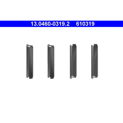 Sada príslušenstva obloženia kotúčovej brzdy ATE 13.0460-0319.2