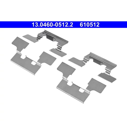 Sada príslušenstva obloženia kotúčovej brzdy ATE 13.0460-0512.2 - obr. 1