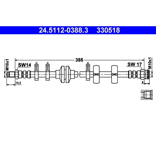 Brzdová hadica ATE 24.5112-0388.3