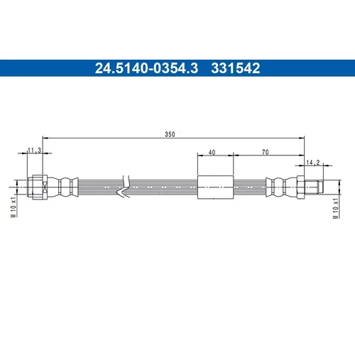 Brzdová hadica ATE 24.5140-0354.3