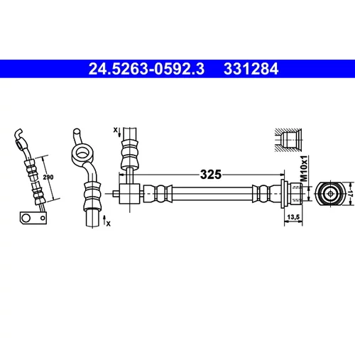Brzdová hadica ATE 24.5263-0592.3