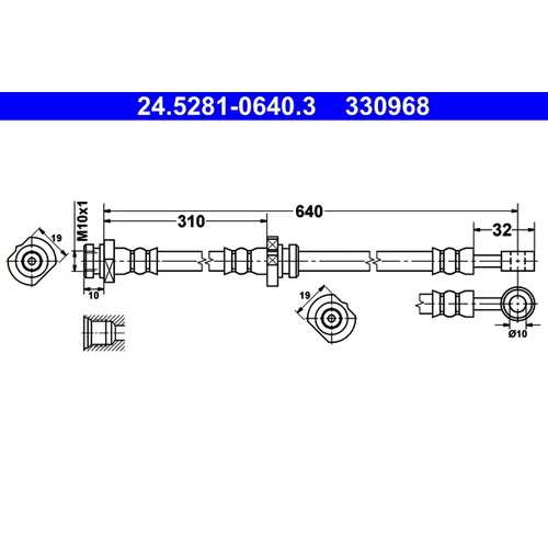 Brzdová hadica ATE 24.5281-0640.3