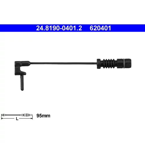 Výstražný kontakt opotrebenia brzdového obloženia ATE 24.8190-0401.2