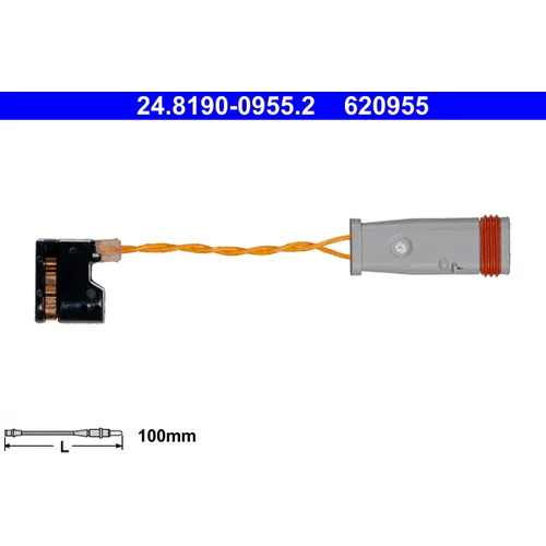 Výstražný kontakt opotrebenia brzdového obloženia ATE 24.8190-0955.2