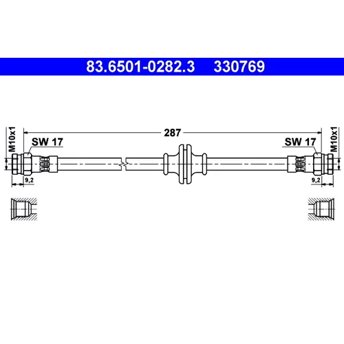 Brzdová hadica ATE 83.6501-0282.3