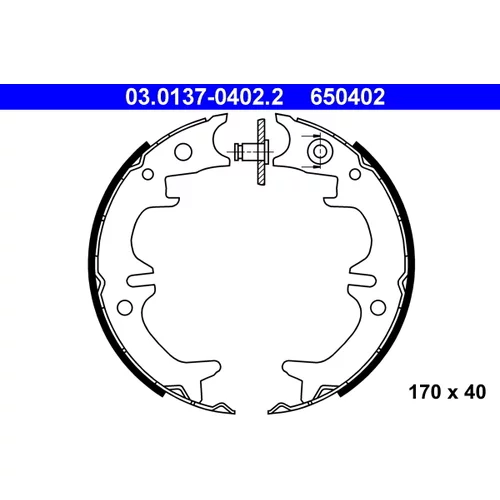 Sada brzd. čeľustí parkov. brzdy ATE 03.0137-0402.2