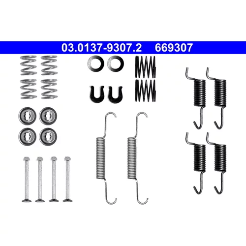 Sada príslušenstva čeľustí parkovacej brzdy ATE 03.0137-9307.2
