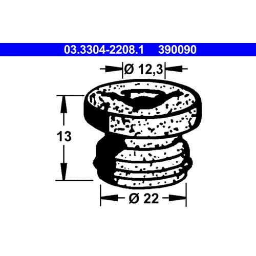 Zátka nádržky na brzdovú kvapalinu ATE 03.3304-2208.1