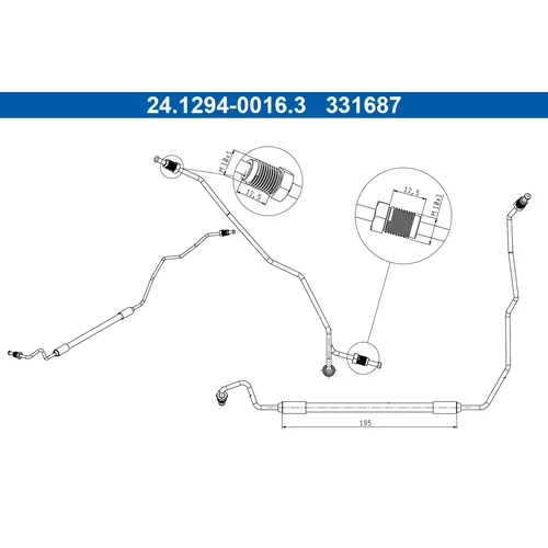 Brzdová hadica ATE 24.1294-0016.3