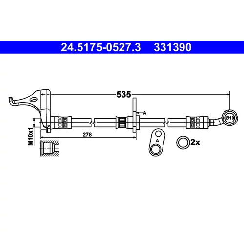 Brzdová hadica ATE 24.5175-0527.3