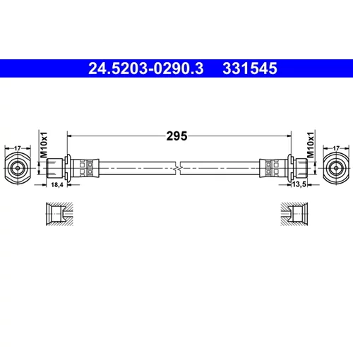 Brzdová hadica ATE 24.5203-0290.3
