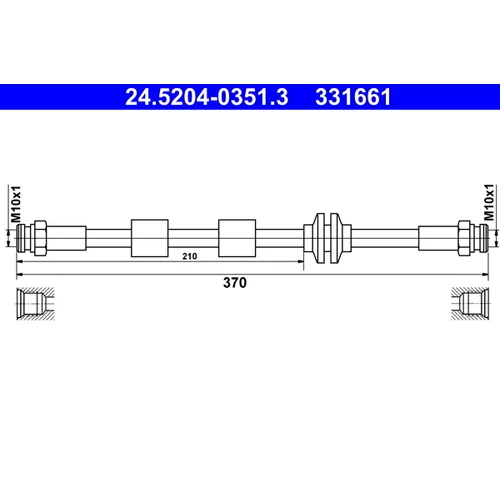 Brzdová hadica ATE 24.5204-0351.3