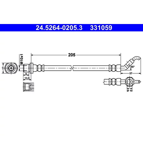 Brzdová hadica ATE 24.5264-0205.3