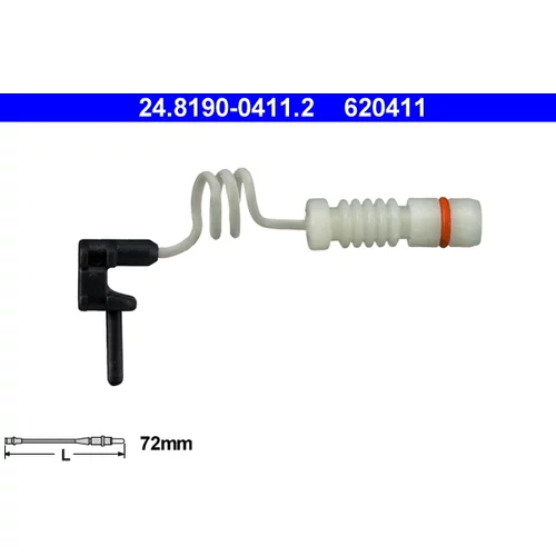 Výstražný kontakt opotrebenia brzdového obloženia ATE 24.8190-0411.2