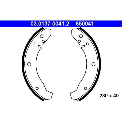 Sada brzdových čeľustí ATE 03.0137-0041.2