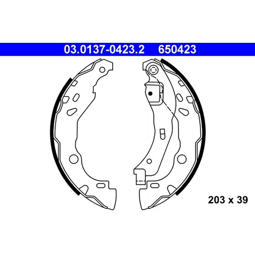 Sada brzdových čeľustí ATE 03.0137-0423.2