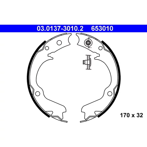 Sada brzd. čeľustí parkov. brzdy ATE 03.0137-3010.2